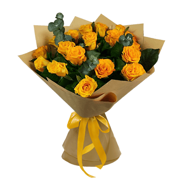Bouquet of yellow roses
