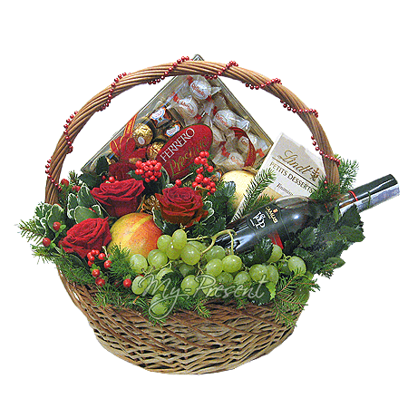 Basket by a holiday